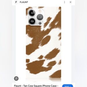 Flaunt iPhone 11 Brown cowhide Square Case